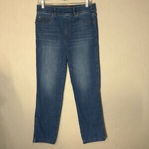 Spanx pull on straight leg jeans size large